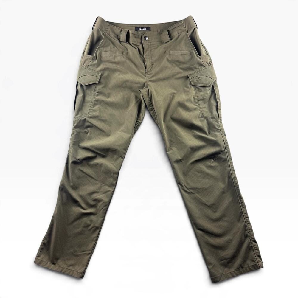 5.11 Tactical Womens 14 Regular Olive Green Ripstop Cargo Utility Pants 64447